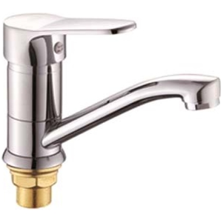 Baterie pentru chiuveta cu pipa clasica, scurta crom Darco