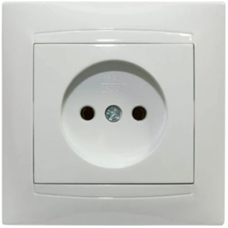 Priză albă incorporabilă 16A IP20 220V Elmos