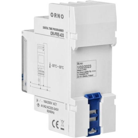 RELEU DE TIMP DIGITAL SAPTAMINAL 2.3KW 52P DIN-35 ORNO