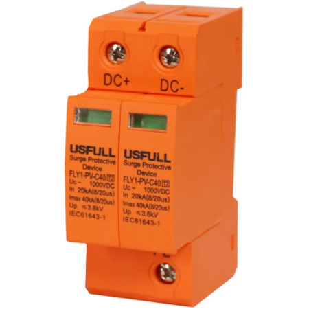 DESCARCATOR 1000V DC SPD 2P 40kA PENTRU PANOURI SOLARE USFULL