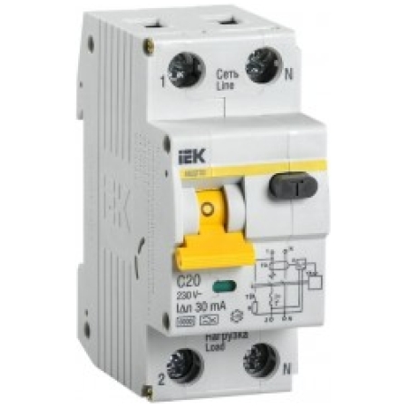Întrerupător automat diferențial 20A 2P IEK