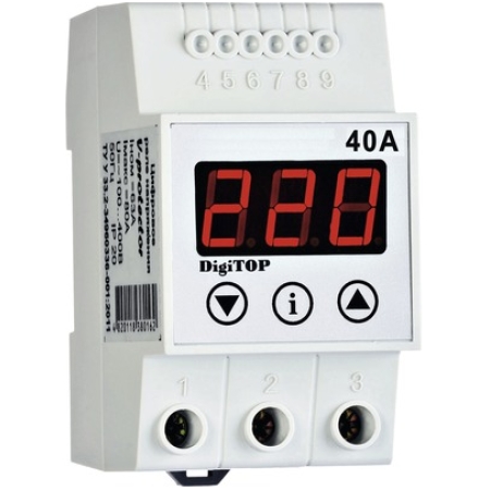 RELEU CONTROL TENSIUNE CU ECRAN DIGITAL 40A 220V DIGITOP