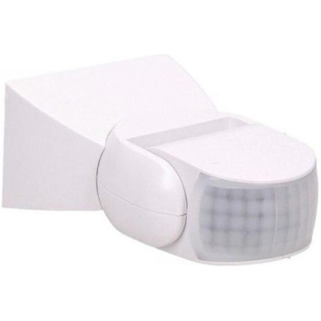 SENZOR DE MISCARE DUBLU 1200W 180-360W 12M IP56 ALB ORNO