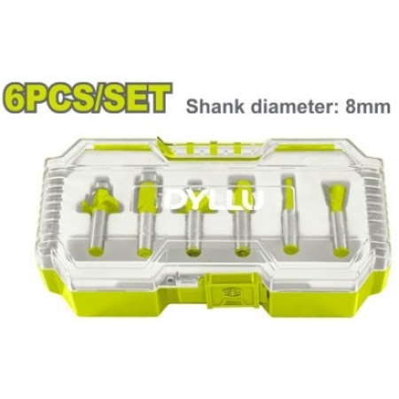 SET DE FREZE LEMN 8MM 6BUC DYLLU
