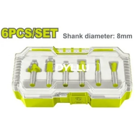 SET DE FREZE LEMN 8MM 6BUC DYLLU