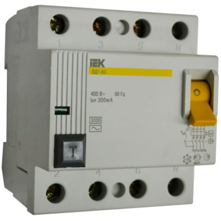 INTRERUPATOR AUTOMAT DIF.VD1-63 4P 63A 30MA IEK
