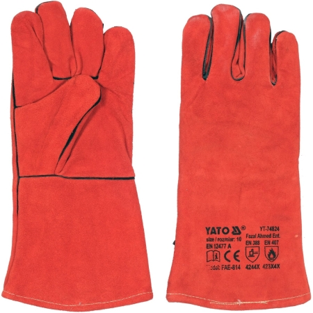 Перчатки рабочие для сварки Yato