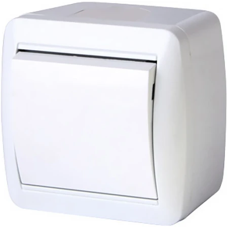 Întrerupător unitar cap-scară aparent alb 220V 10A IP44 220V Enext