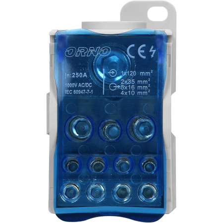 BLOC DE DISTRIBUTIE SINA DIN 80 ALBASTRU WKDO