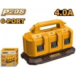 INCARCATOR RAPID CU 6 PORTURI 20V/4AH INGCO
