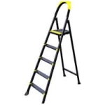 SCARA PLIABILA DIN OTEL NEAGRA 4+1 LEO EUROSTEP