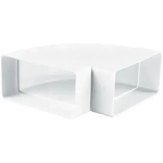 Conector de aeroduct alb plastic 55 x 110 mm Ventika