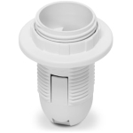 DULIE DIN PLASTIC CU INEL E14 PLASTIC  ALB TDM