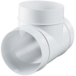 Conector de aeroduct alb plastic 198 x 164 x 125 mm Ventika