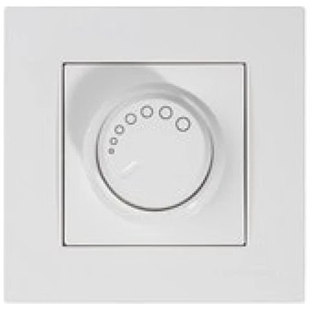Dimmer встраиваемый с подсветкой белый 10A 220V rita Mutlusan