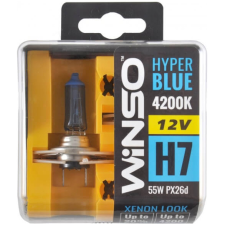 LAMPA H7 12V 55W PX26d BLUE SET WINSO