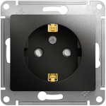 Priză cu obturator incorporabilă cu împământare neagră 16A IP20 220V rita Mutlusan