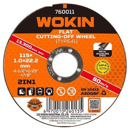DISC PENTRU METAL 230X2,0X22MM WOKIN