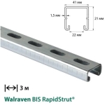 PROFIL ZINCAT TIP C 41*21mm L-3m (PENTRU PANOURI SOLARE)