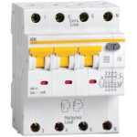 INTRERUPATOR DIFERENTIAL 4P C10 30Ma IEK