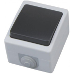 Întrerupător unitar aparent gri 10A IP54 220V atom Horoz