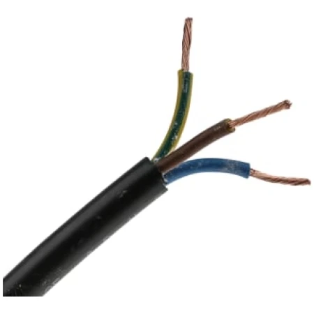 Кабель ПВС ПВС 3x0.75mm черный 3x0.75mm