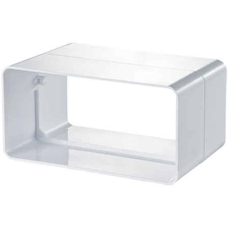 Conector de aeroduct alb PVC Ventika