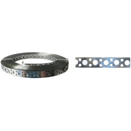 Lentă perforată 12.2 x 0.4 mm x 10 m zinc Lider