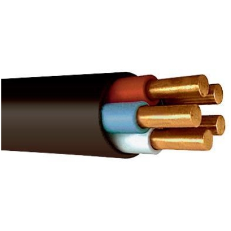 Кабель и провод ВВГнг 5x2.5mm черный медный