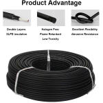 Cablu Solar negru 1X4 mm CS14N