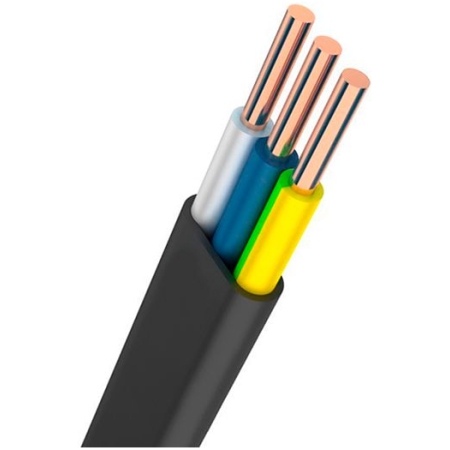 Cablu VVGng P 3x1.5mm negru cupru