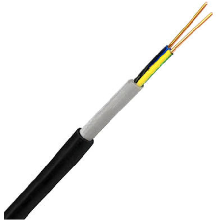 Кабель и провод ВВГнглс черный 2x2.5mm медный