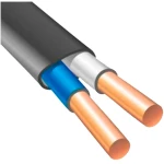 Cablu VVGng 2x1.5mm negru cupru