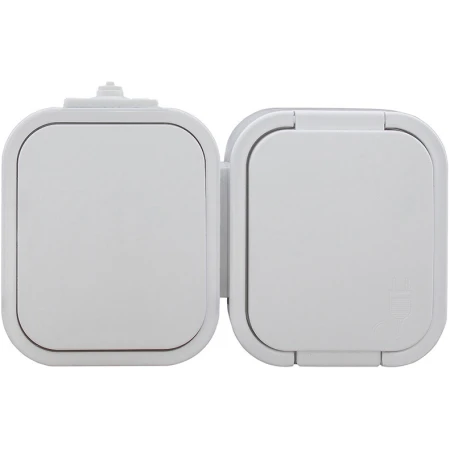 PRIZA SCHUKOCU CAPAC+INTRERUP IP54 ALB ABEX