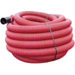 Tub gofrat 450N rosie 75mm păreți dubli