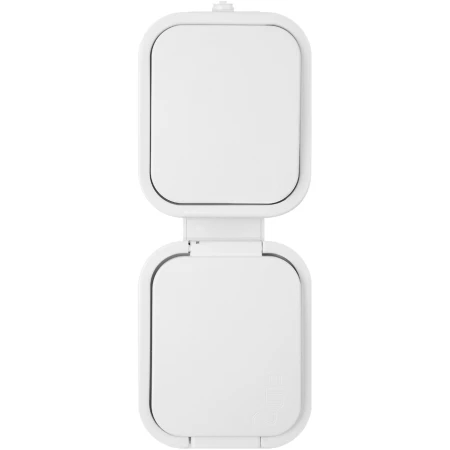 PRIZA SCHUKOCU VERT CAPAC+INTRERUP IP54 ALB ABEX