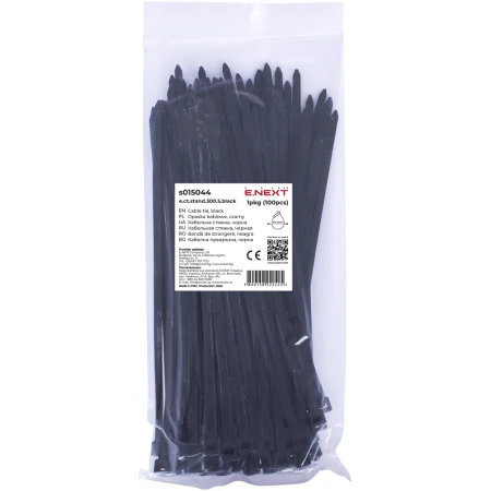 Bandă de strîngere negru 300X5MM Enext