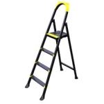 SCARA PLIABILA DIN OTEL NEAGRA 3+1 LEO EUROSTEP