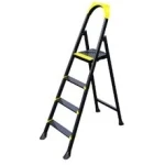 SCARA PLIABILA DIN OTEL NEAGRA 3+1 LEO EUROSTEP