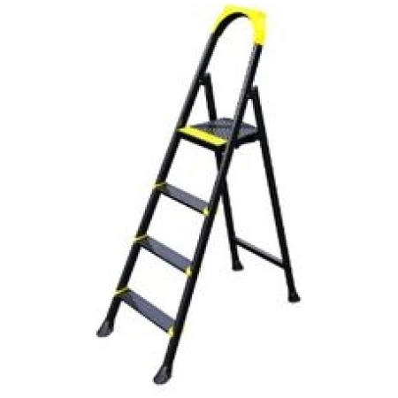 SCARA PLIABILA DIN OTEL NEAGRA 3+1 LEO EUROSTEP