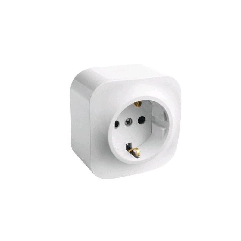 Priză cu împământare albă aparentă 16A IP44 220V forix Legrand Priză cu împământare albă aparentă 16A IP44 220V forix Legrand