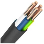 Кабель и провод ВВГнг 4x10mm черный медный