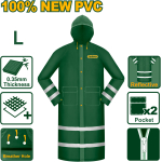 PELERINA DE PLOAIE CU BANDA REFLECTIVA 120CM 0.35MM JADEVER