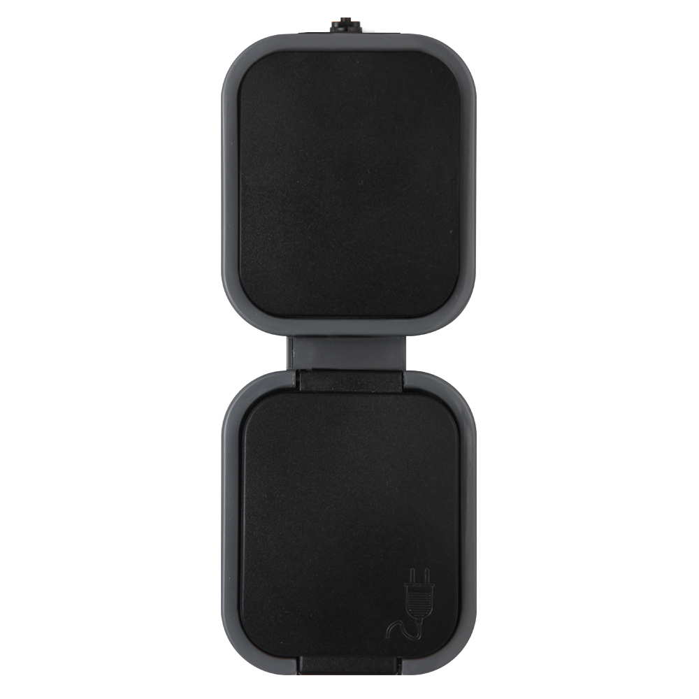 PRIZA SCHUKO CU CAPAC+INTRERUP VERT IP54 SUR ABEX PRIZA SCHUKO CU CAPAC+INTRERUP VERT IP54 SUR ABEX