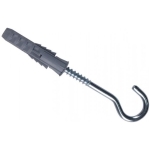 DIBLU CU SURUB 12X80MM CU CARLIG