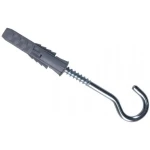 DIBLU CU SURUB 12X80MM CU CARLIG