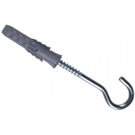 DIBLU CU SURUB 12X80MM CU CARLIG