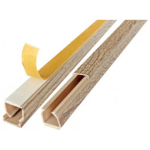 Canal cablu cu capac alb 2000 x 12 x 12 mm PVC adeziv