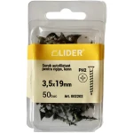 SURUB PENTRU GHIPS/LEMN 3.8X64 (50B) LIDER