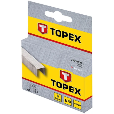 Скобы 6mm Topex